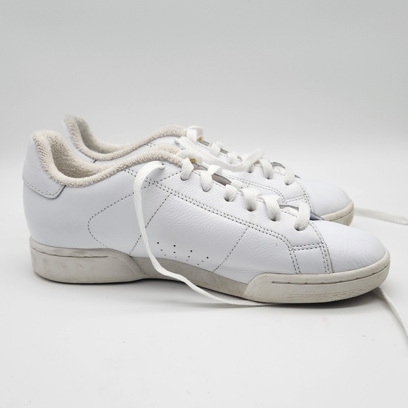 JJJJound X Reebok NPC II White Leather Low Top Sneakers Men Sz 6.5 Womens Sz 8.5 - Picture 5 of 11
